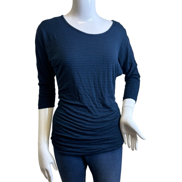 APT. 9 Tops - Women's APT. 9 Top XS Blue Black Striped